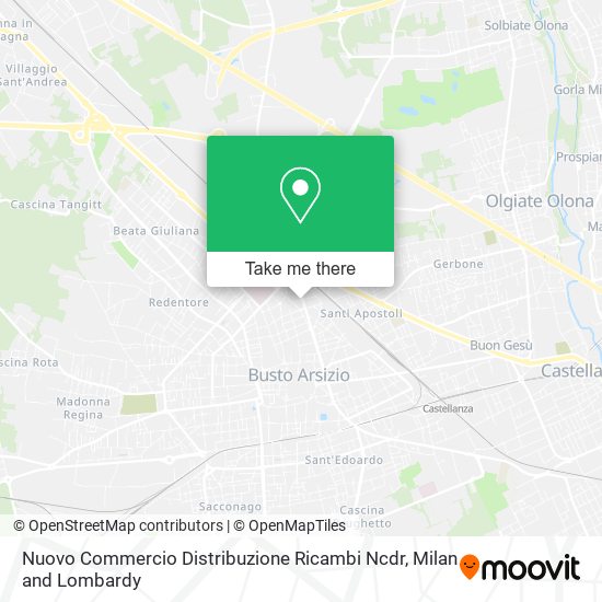 Nuovo Commercio Distribuzione Ricambi Ncdr map
