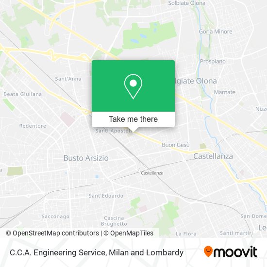 C.C.A. Engineering Service map