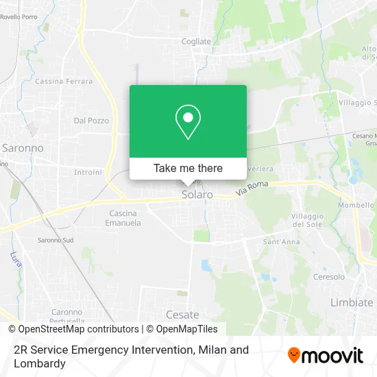2R Service Emergency Intervention map