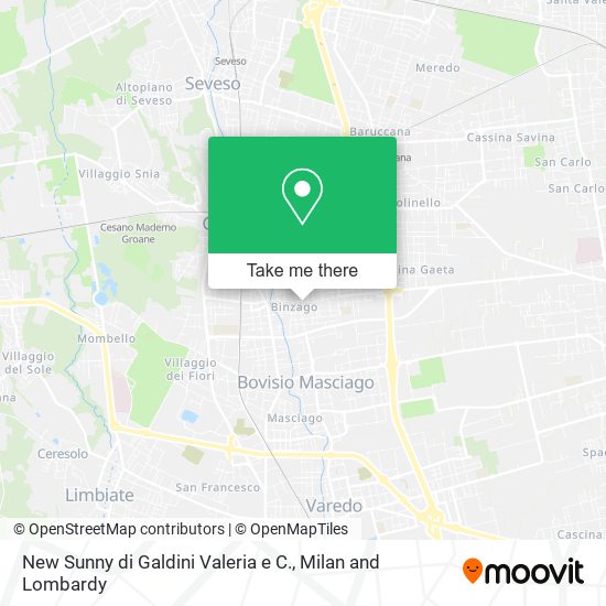 New Sunny di Galdini Valeria e C. map