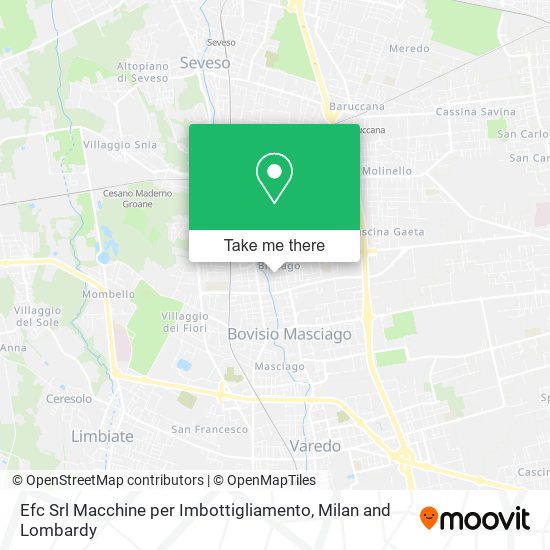 Efc Srl Macchine per Imbottigliamento map
