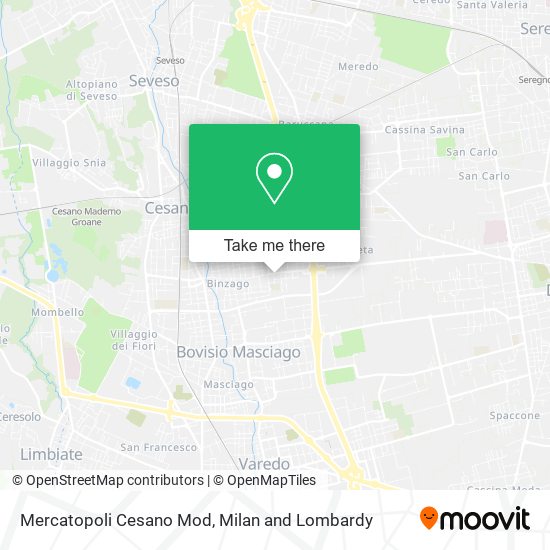 Mercatopoli Cesano Mod map