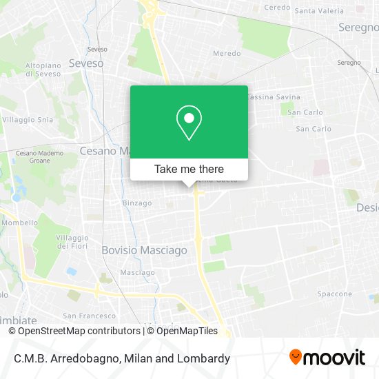 C.M.B. Arredobagno map