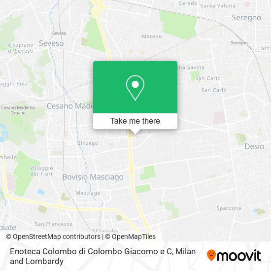 Enoteca Colombo di Colombo Giacomo e C map
