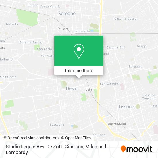 Studio Legale Avv. De Zotti Gianluca map