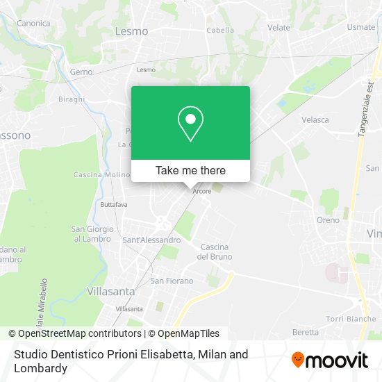 Studio Dentistico Prioni Elisabetta map