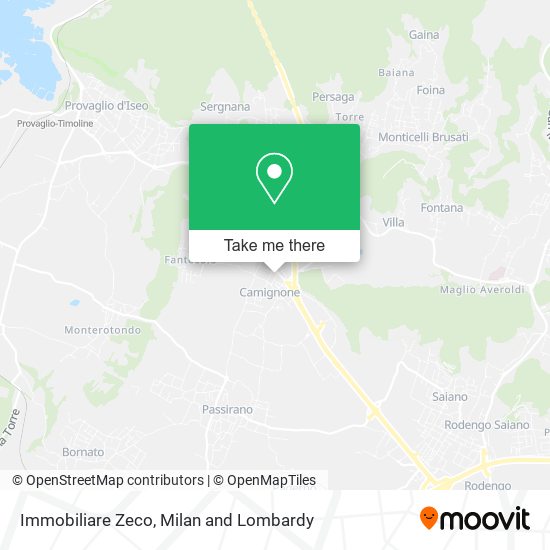 Immobiliare Zeco map