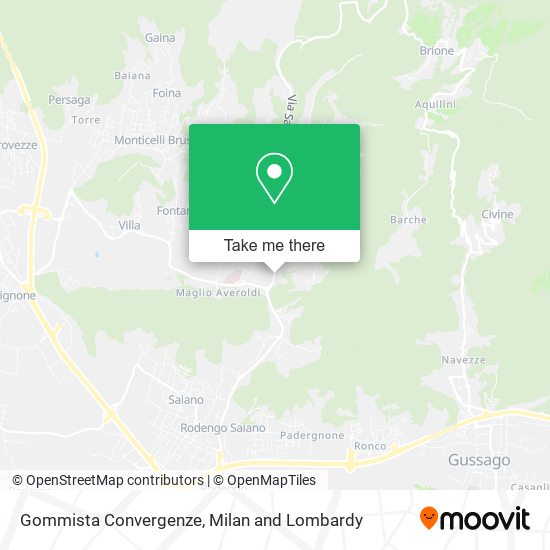 Gommista Convergenze map