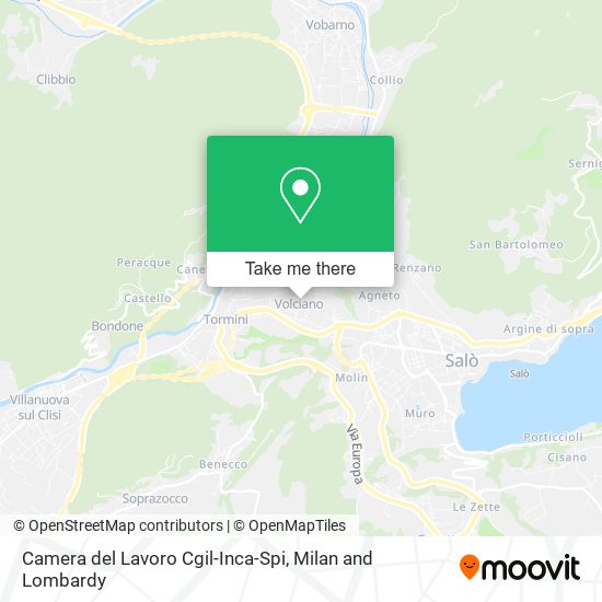 Camera del Lavoro Cgil-Inca-Spi map