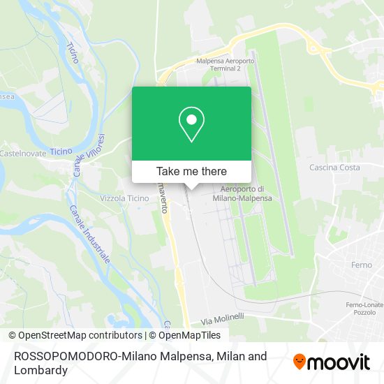 ROSSOPOMODORO-Milano Malpensa map