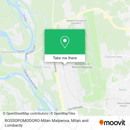 ROSSOPOMODORO-Milan Malpensa map
