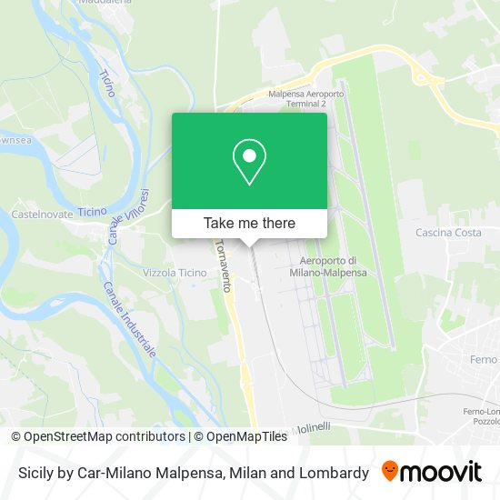 Sicily by Car-Milano Malpensa map