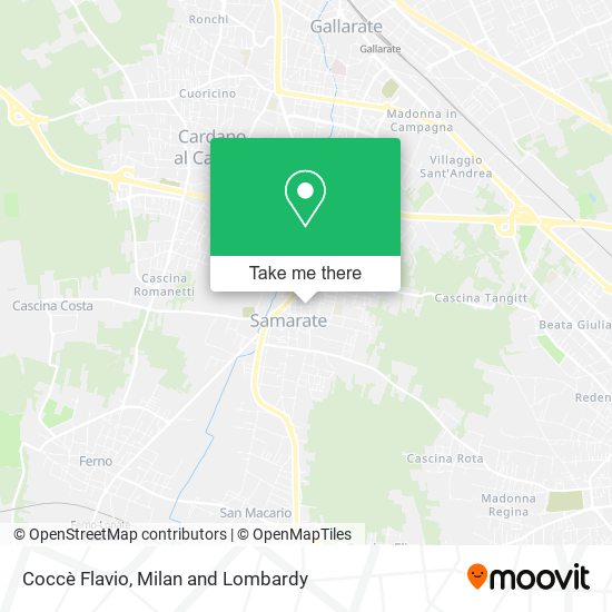 Coccè Flavio map