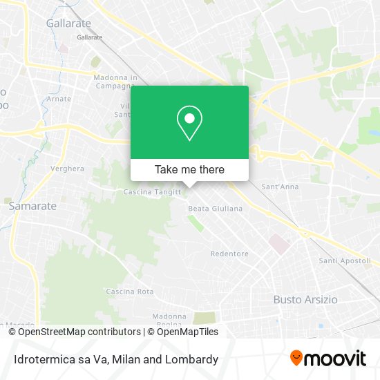Idrotermica sa Va map