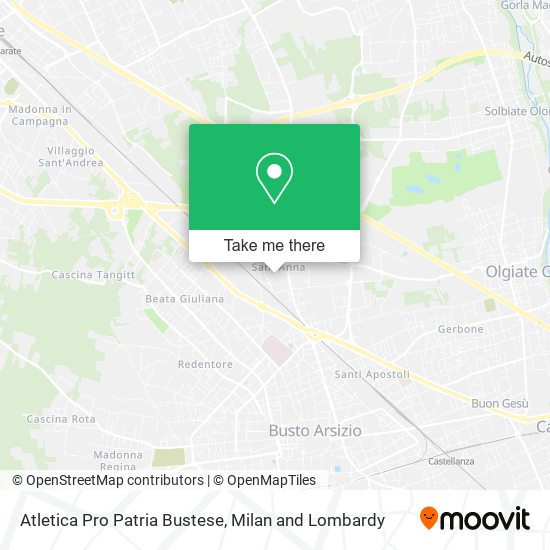 Atletica Pro Patria Bustese map