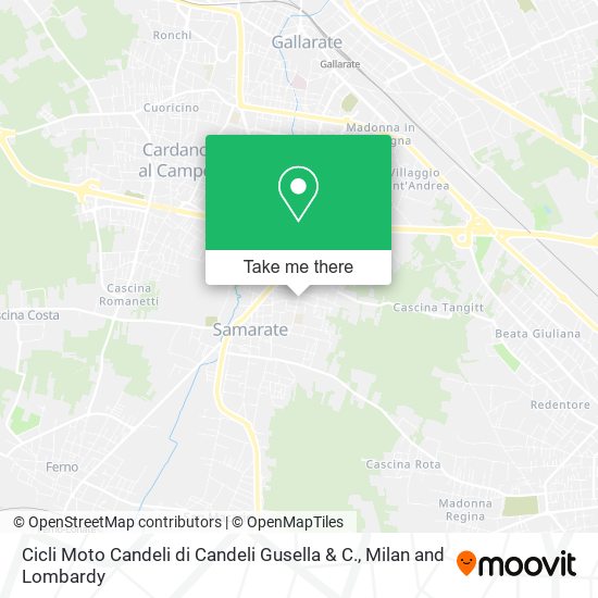 Cicli Moto Candeli di Candeli Gusella & C. map