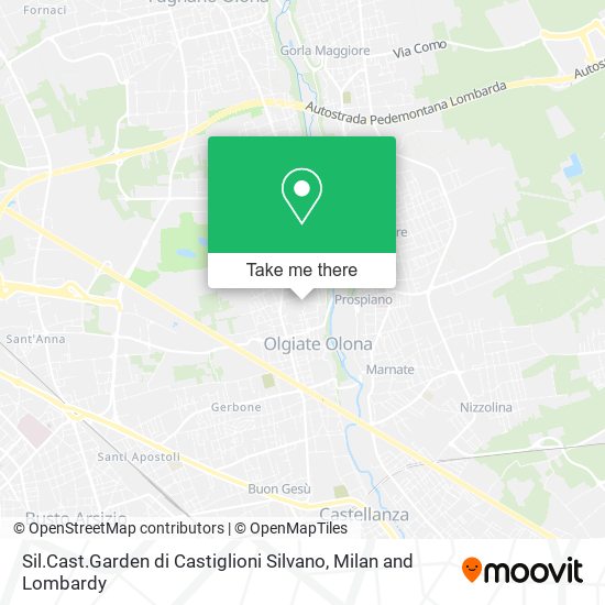 Sil.Cast.Garden di Castiglioni Silvano map