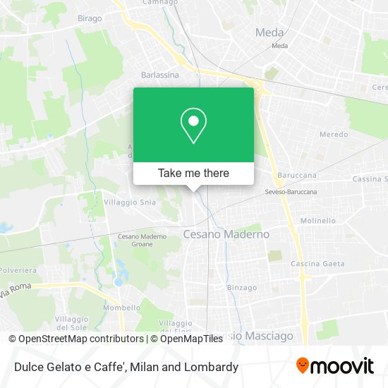 Dulce Gelato e Caffe' map