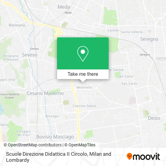 Scuole Direzione Didattica II Circolo map