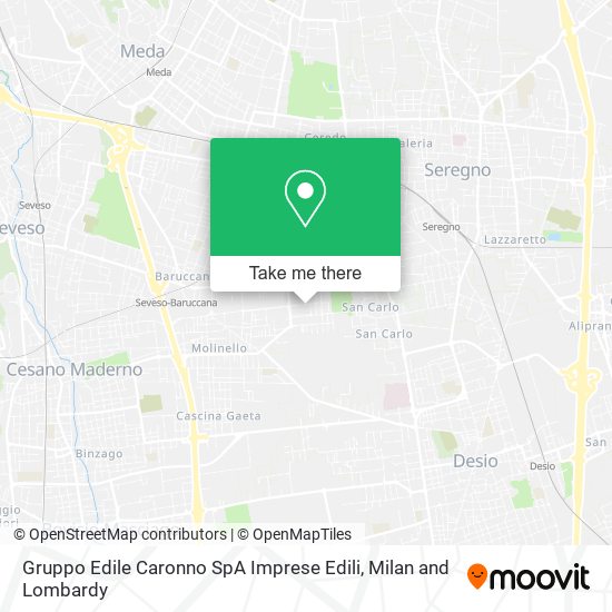 Gruppo Edile Caronno SpA Imprese Edili map