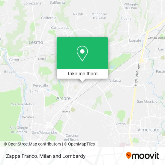 Zappa Franco map