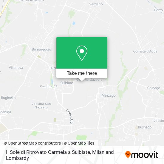 Il Sole di Ritrovato Carmela a Sulbiate map