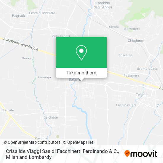 Crisalide Viaggi Sas di Facchinetti Ferdinando & C. map