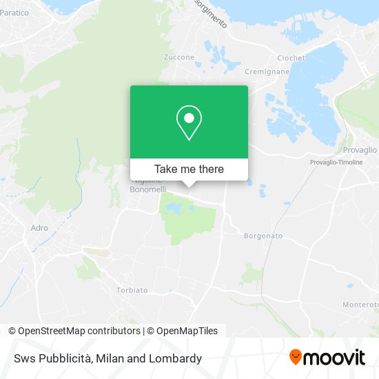 Sws Pubblicità map