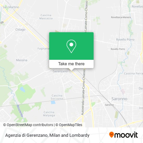 Agenzia di Gerenzano map