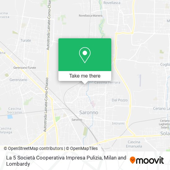 La 5 Società Cooperativa Impresa Pulizia map