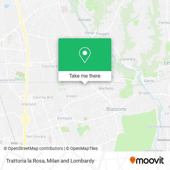 Trattoria la Rosa map