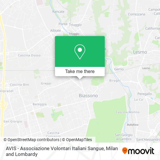 AVIS - Associazione Volontari Italiani Sangue map