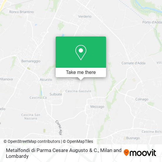 Metalfondi di Parma Cesare Augusto & C. map