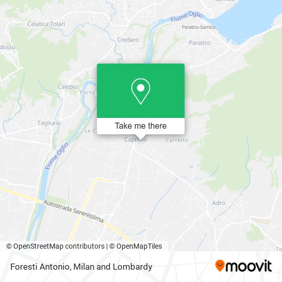 Foresti Antonio map