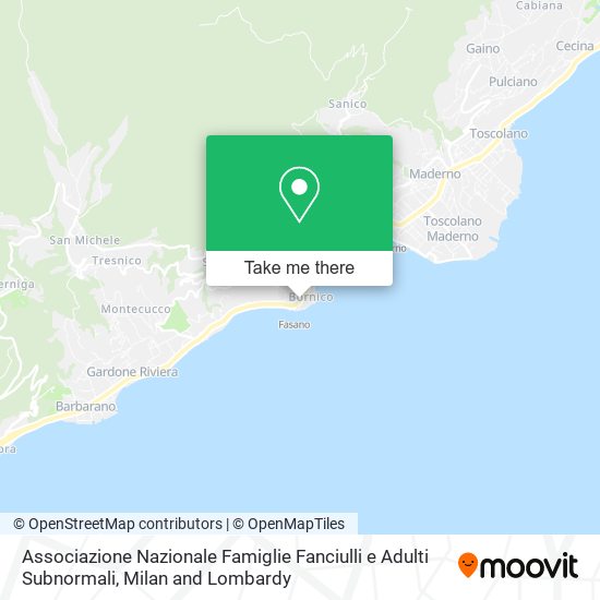 Associazione Nazionale Famiglie Fanciulli e Adulti Subnormali map