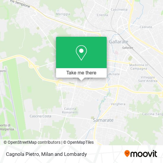 Cagnola Pietro map