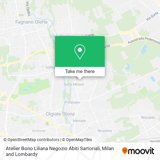 Atelier Bono Liliana Negozio Abiti Sartoriali map