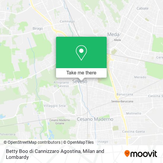 Betty Boo di Cannizzaro Agostina map