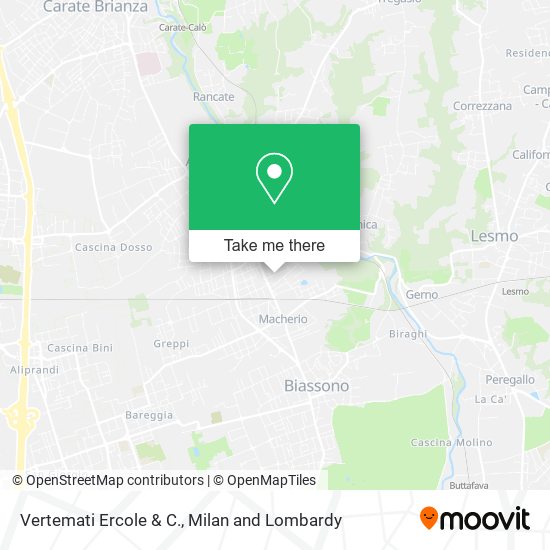 Vertemati Ercole & C. map