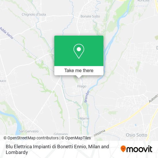 Blu Elettrica Impianti di Bonetti Ennio map