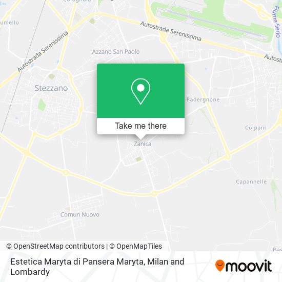 Estetica Maryta di Pansera Maryta map