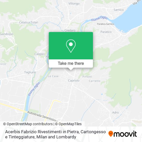 Acerbis Fabrizio Rivestimenti in Pietra, Cartongesso e Tinteggiature map