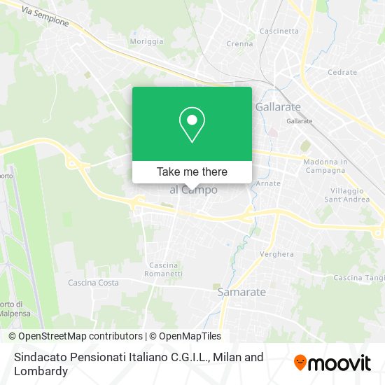 Sindacato Pensionati Italiano C.G.I.L. map