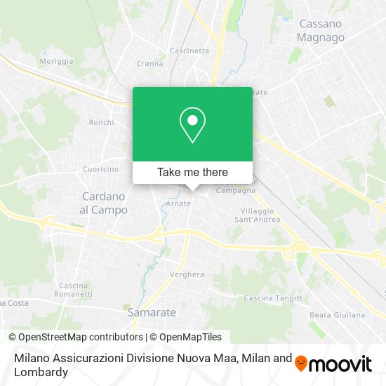 Milano Assicurazioni Divisione Nuova Maa map