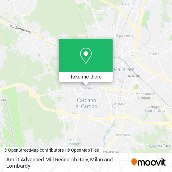 Amrit Advanced Mill Research Italy map