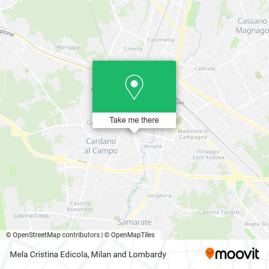 Mela Cristina Edicola map
