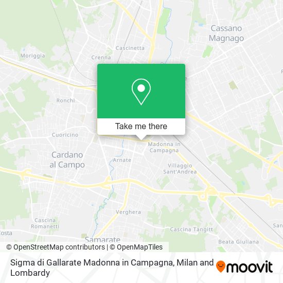 Sigma di Gallarate Madonna in Campagna map
