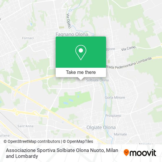 Associazione Sportiva Solbiate Olona Nuoto map
