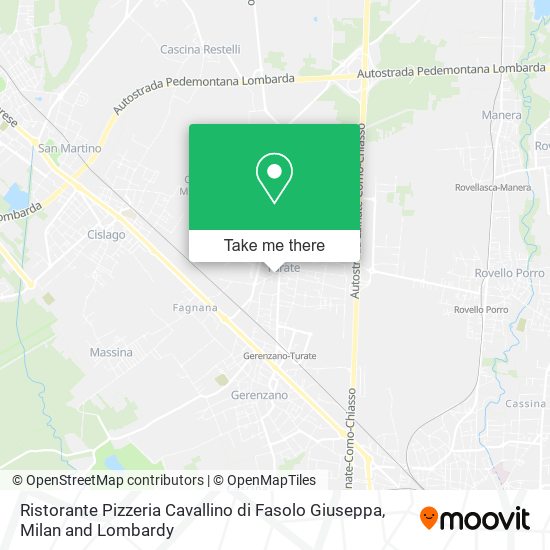 Ristorante Pizzeria Cavallino di Fasolo Giuseppa map