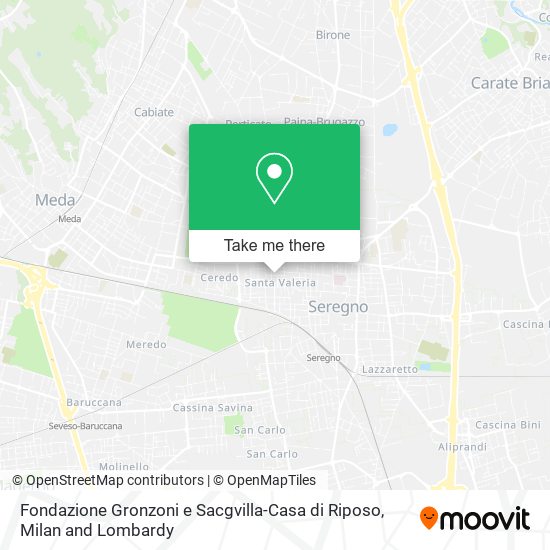 Fondazione Gronzoni e Sacgvilla-Casa di Riposo map